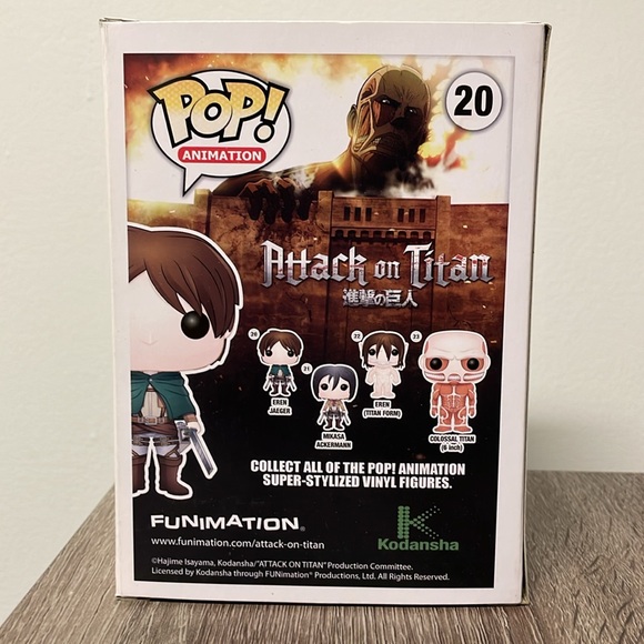 Funko Pop Attack on Titan #20 Eren Jaeger - Picture 3 of 5